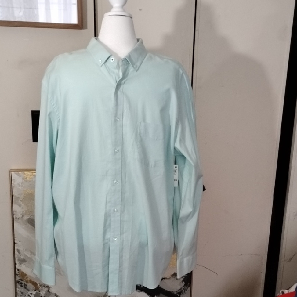 CLUB ROOM Men's Mint Green Button Down Shirt